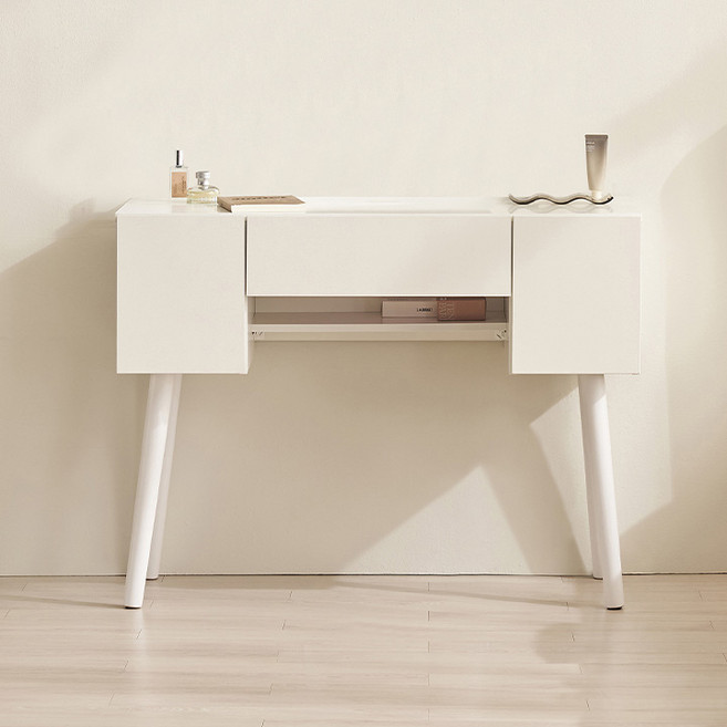 삼익가구 도슨 멀티수납형 사각거울 화장대 시리즈, 화이트, 01. 멀티수납형 화장대(스툴제외)