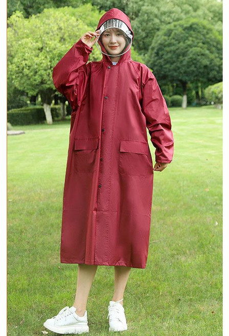 여성용 패션 레인코트 고급 캐주얼 방수 바람막이 우의 다회용 여자 골프 등산 우비 비옷