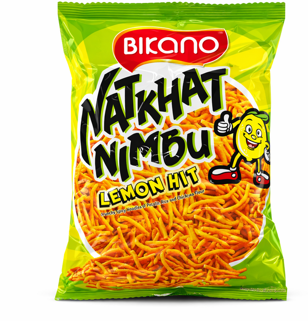 BIKANO Natkhat Nimbu (Snack) 비카노 나트카트 님부 (과자), 1개, 125g