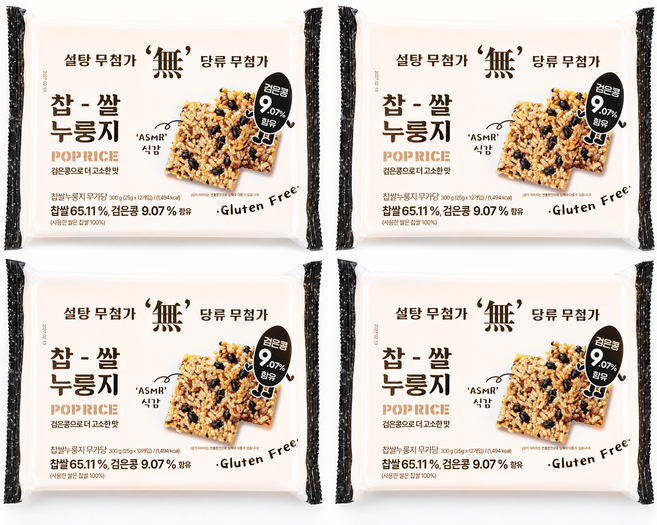 메고지고 무가당 찹쌀 유탕 스낵 바삭고소담백 전통과자 설탕무첨가, 288g, 4개