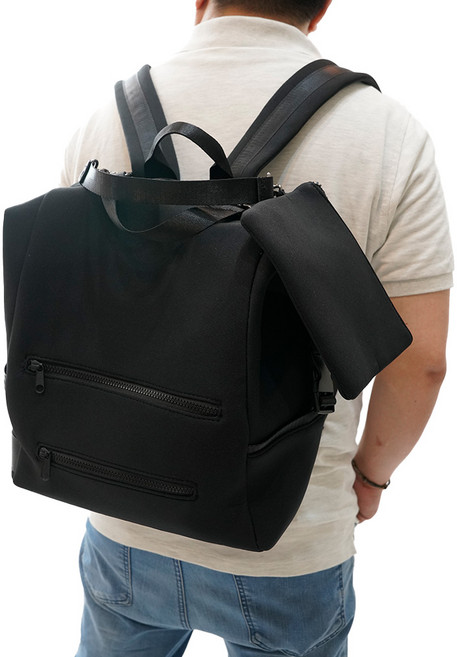 핸디모어 기저귀가방 백팩 가벼운 국민 출산 아기 가방, 블랙