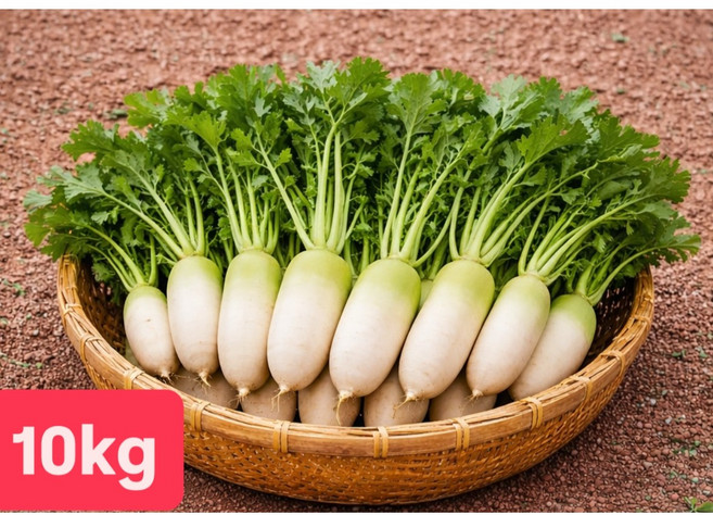 [여수진이네] 당일제조 국내산 여수 알타리무, 1세트, 10kg