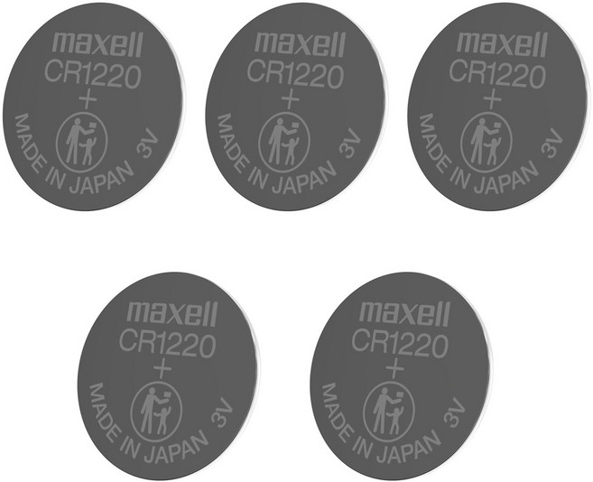 맥셀 CR1220 3V 리튬 건전지 카드 5개입, 5개-(1Set)