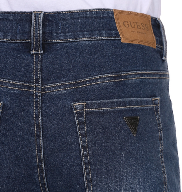 게스 남성 하이라이즈 스트레이트 일자핏 데님 청바지