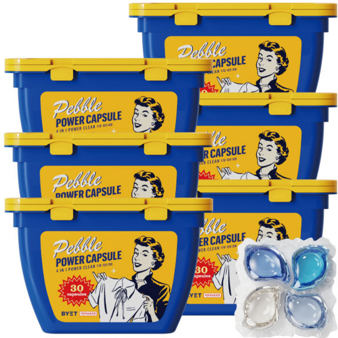 바이에트 페블 살균 캡슐세제_90개입, 30개입, 6개