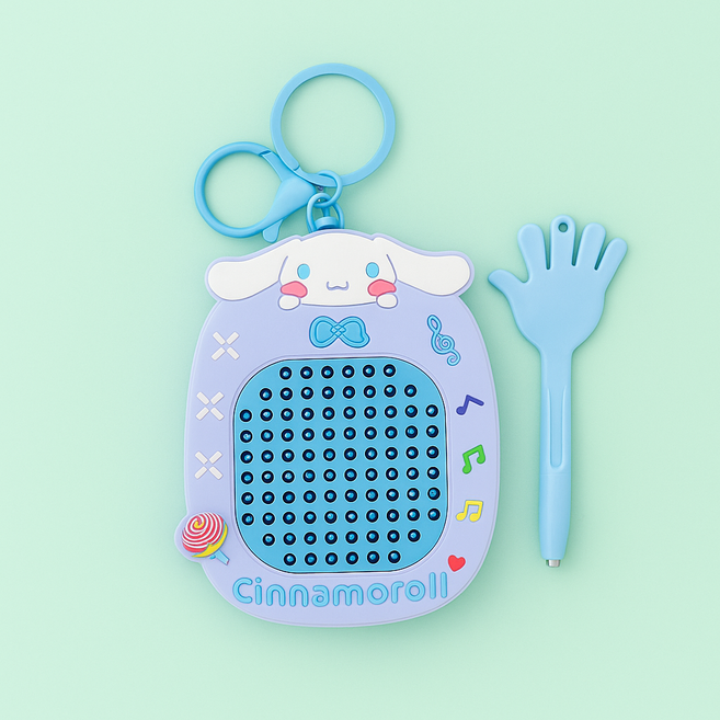펫더월드 산리오 자석 푸쉬팝 드로잉보드 키링, 시나모롤, 1개
