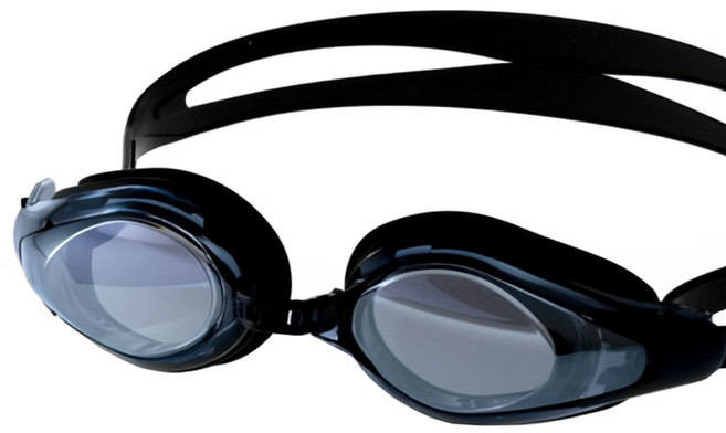 랠리 미러 성인 수경 노패킹 물안경 KRUE431MR-BLK, BLK, 1개