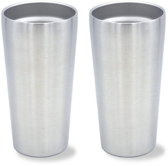 온리쿠 스텐 진공 이중컵, 2개, 670ml