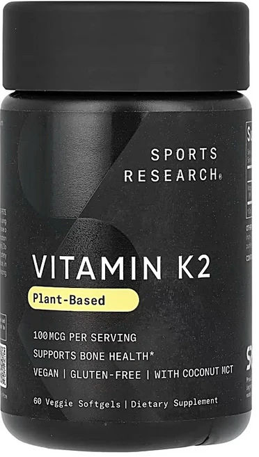 스포츠리서치 D3 + K2 식물성 60소프트젤, 1개, 60정 - 쿠팡