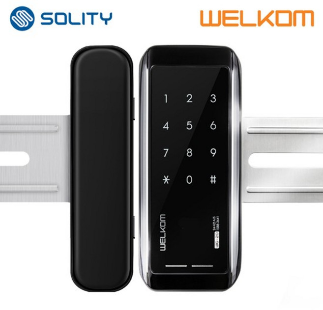 [전국설치] WG-10N 양문형 번호키전용[전자키] 유리문용 디지털도어락 상가 업소 빌라 유리문 좌우수문자동인식 차임벨기, 무료설치(A지역)/월요일