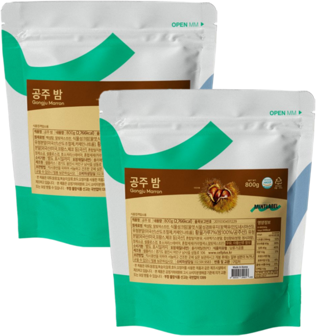 민트라벨 공주 밤 파우더, 2개, 1개입