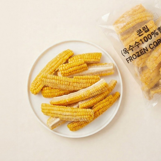 산들네이처 콘립 냉동 옥수수 캠핑음식 캠핑요리 10kg (1kg x 10봉), 1kg, 10개