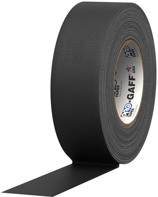 PRO GAFFER TAPE 끈적임 없는 2인치 프로게퍼테이프 (폭48mm x 길이23m), 1개, 블랙/G225MBLA