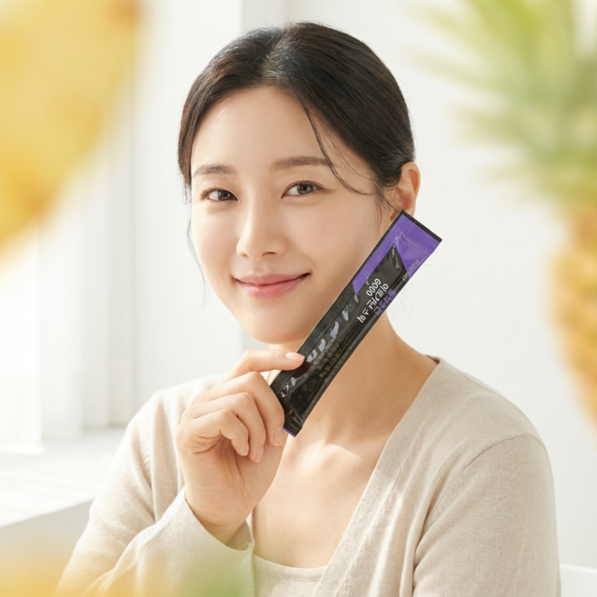 아르기닌 6000 젤리 스틱 파인애플맛 타우린 에너지 헬스 파워, 2개, 15회분