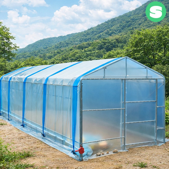 25mm용 노지형 폭3.5mX길이3m~6m 조립식비닐하우스 셀프시공 상인농자재, 25mm용_노지형_3.5mX5m, 1개