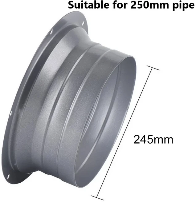 1pc 플랜지 커넥터 원형 파이프 금속 튜브 어댑터 공기 호스 덕트 연결 부품
