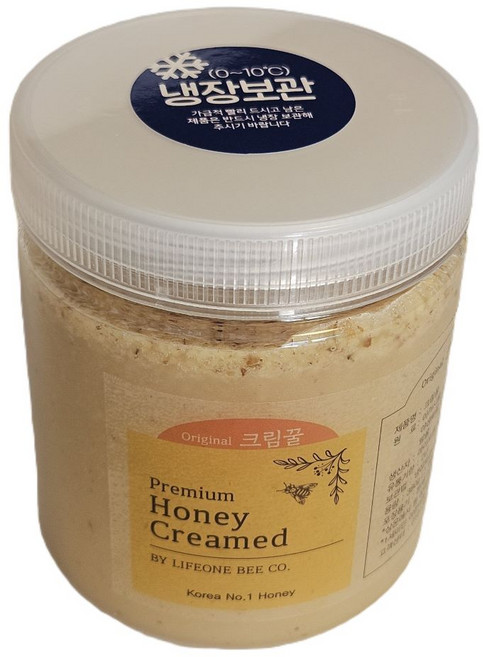 유럽형 영양크림꿀 아몬드가루크림꿀 Korean almond creamed honey, 500g, 1개