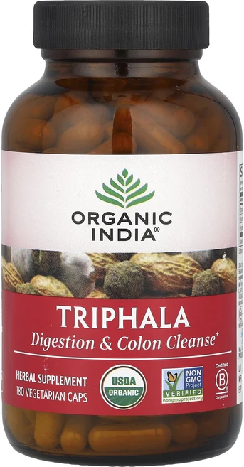 Organic India 트리팔라 베지 캡슐 180정, 1개 - 쿠팡