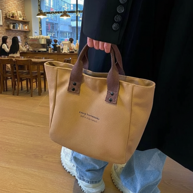 다보릭 데일리 런치백 캔버스 토트백