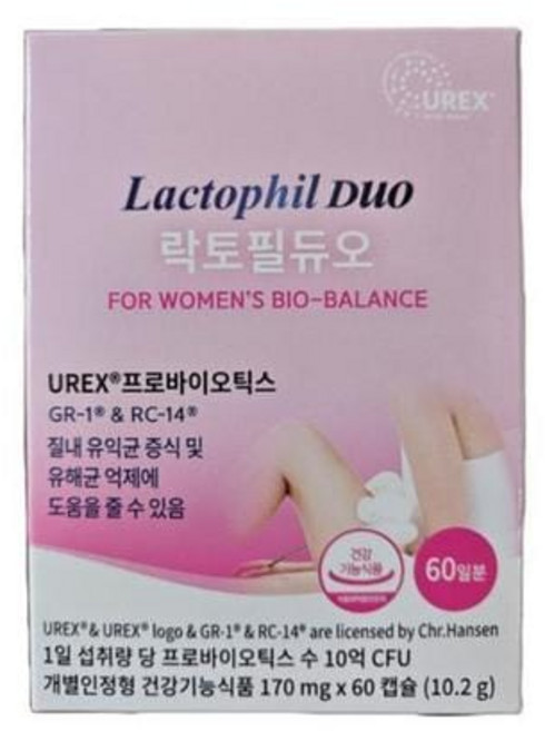 락토필듀오 질 유산균 170mg x 60캡슐, 1개