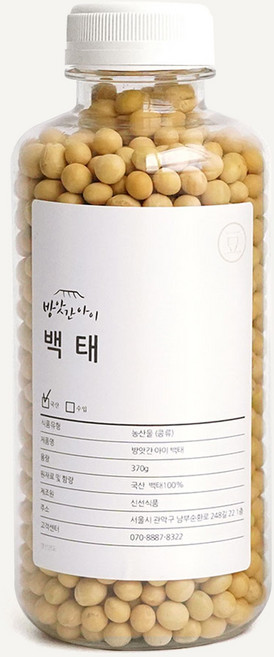 백태 메주콩 장단콩 국산 파주 방앗간아이, 1개, 500ml