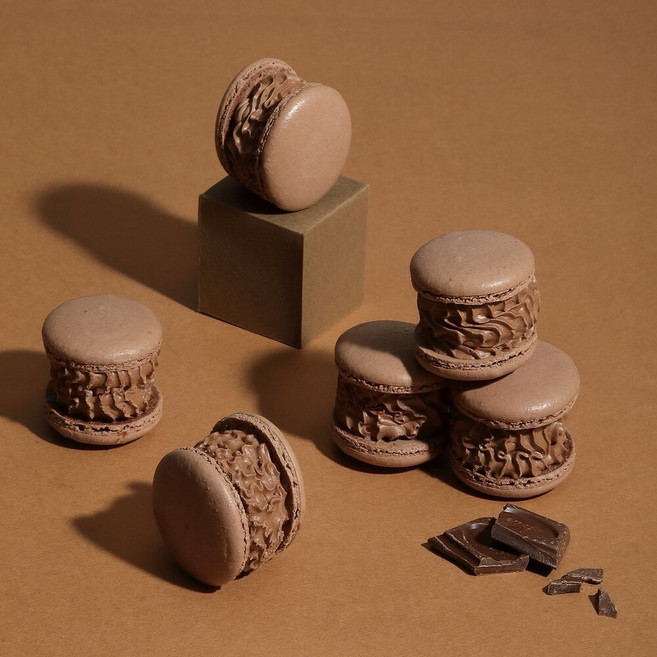 파미유 초코 뚱카롱, 10개, 40g