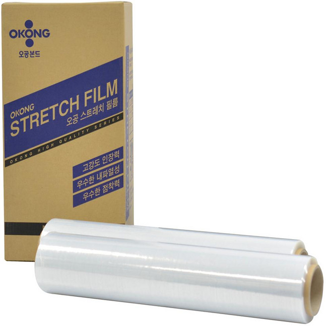 8106832 스트래치 랩 A-11(15) BOX4롤 스트래치 필름 공업용랩 포장랩 랩 투명랩 파레트랩 보호테이프 오공랩 오공스트레치랩, 1개