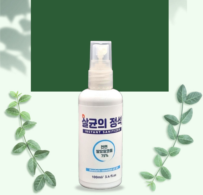 살균의정석 주정 뿌리는소독제 장난감소독제 알콜스프레이 살균제 100ml, 1개