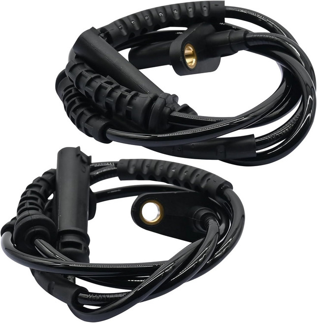 HHKSC 2pcs Front Left and Right ABS Wheel Speed Sensor for BMW 528I 535D 535I 550I 640I 650I 740I