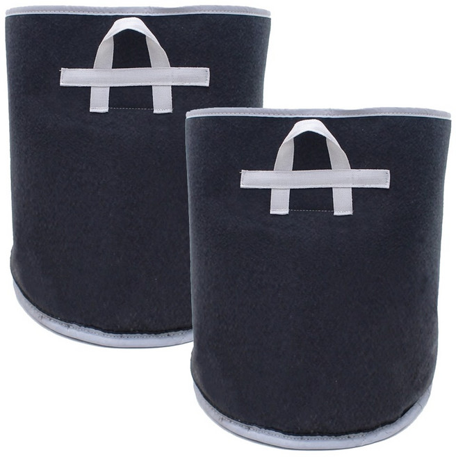 국산 튼튼한 부직포화분 400x300 롱 화분, 2개, 차콜