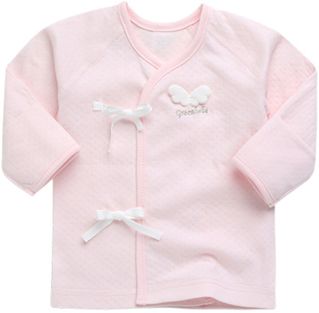 그린베베 봄가을 신생아용 엔젤 양면 배냇저고리