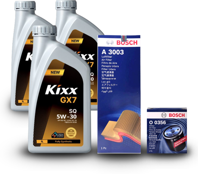 더 뉴 레이 FL (TAM PE2) 1.0 가솔린 엔진오일세트 킥스 GX7 5W30 (구) G1, 킥스 엔진오일세트