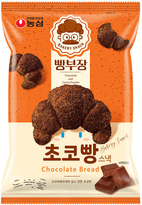 과자 농심 빵부장 초코빵 55g 8봉지, 8개
