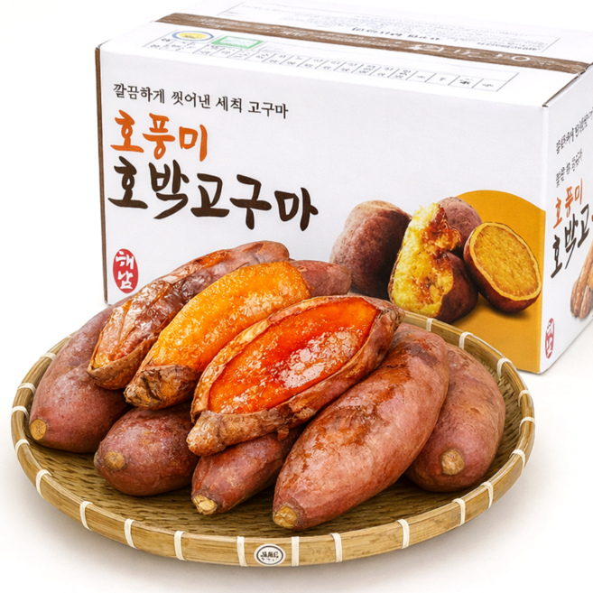 [타임특가] 국내산 해남 호풍미 호박고구마, 1개, 3kg (특대)