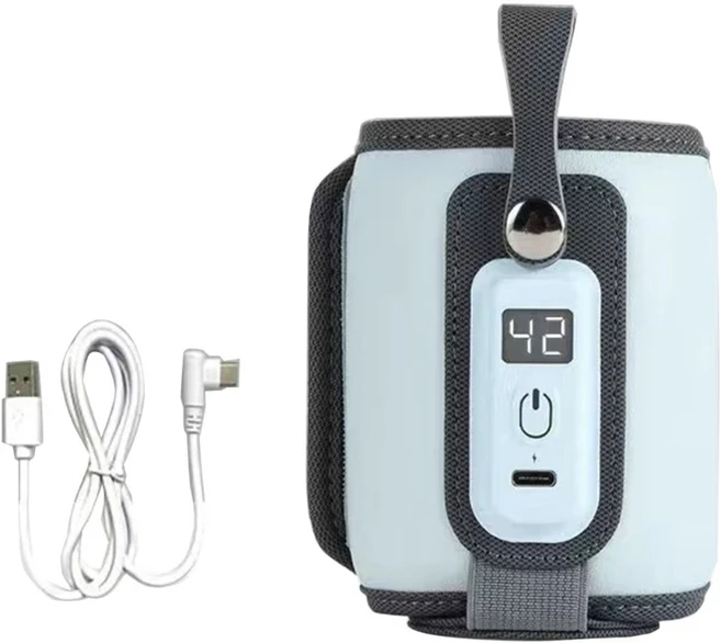 가정용 USB 젖병 워머 우유 워머 용 젖병 가열 휴대용 여행 커버 단열 온도 조절기