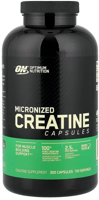 옵티멈뉴트리션 크레아틴 2500mg 캡슐, 300정, 1개 - 쿠팡
