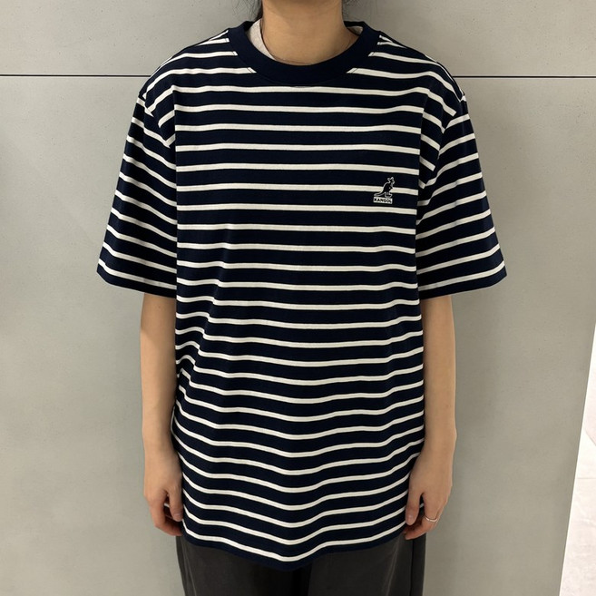 [국내정식매장] 캉골 반팔 티셔츠 Kangol 에센셜 스트라이프 2824 네이비