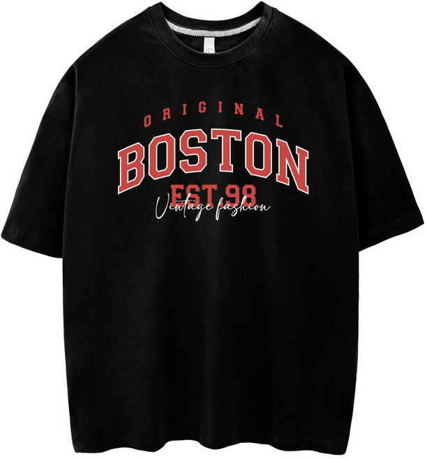 언터널 남녀공용 보스턴98 오버핏반팔