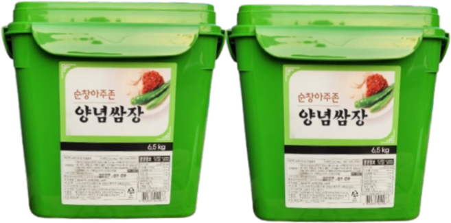 순창 아주존 양념쌈장 6.5kg 업소용 대용량 고기전용, 2개