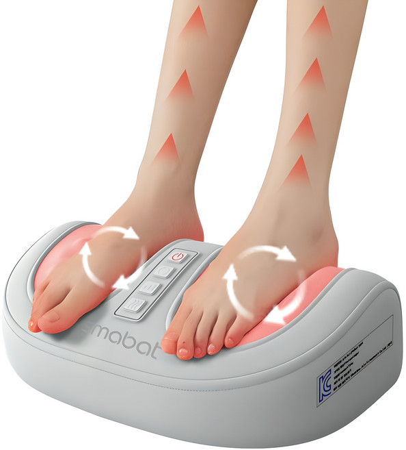 발 마사지기 발바닥 마사지기 종아리 발 다리 안마기 주무름 온열, 그린