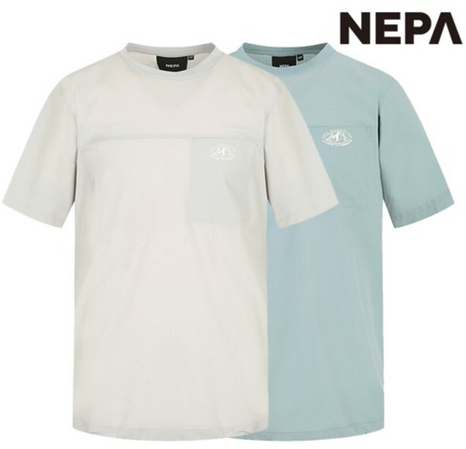 공용 컴포 우븐 반팔 티셔츠 (루즈핏) 7JD5375