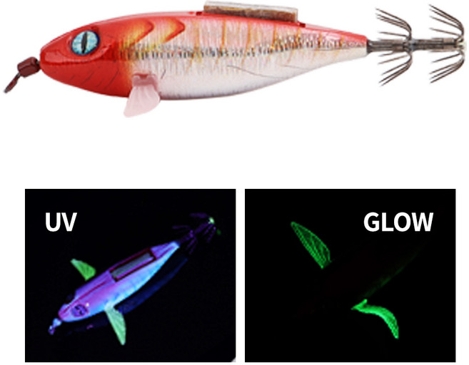 이테크 오드아이75 오징어 생미끼 에기 쭈꾸미 갑오징어 한치 삼봉, 1개, 7g, 06.R-고추장 레이저