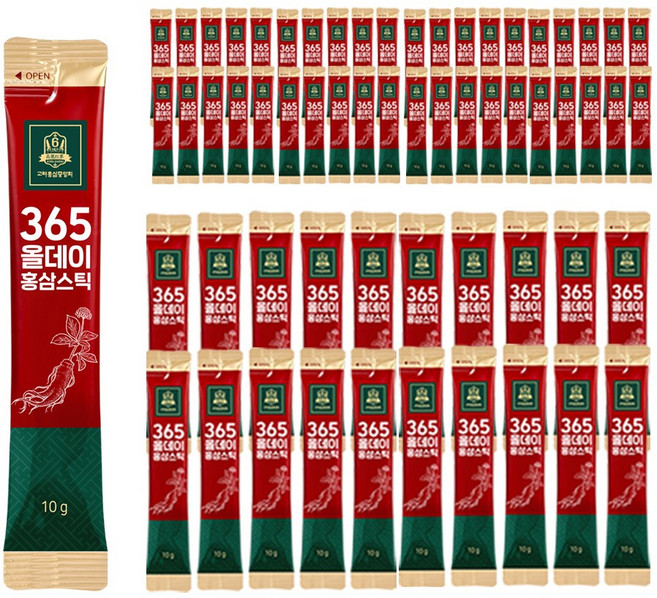 고려홍삼중앙회 365올데이 홍삼스틱 (벌크), 5개, 20회분