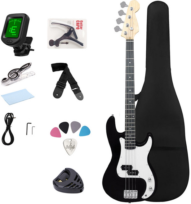 케이투엠 입문용 베이스 기타, 블랙, 1개