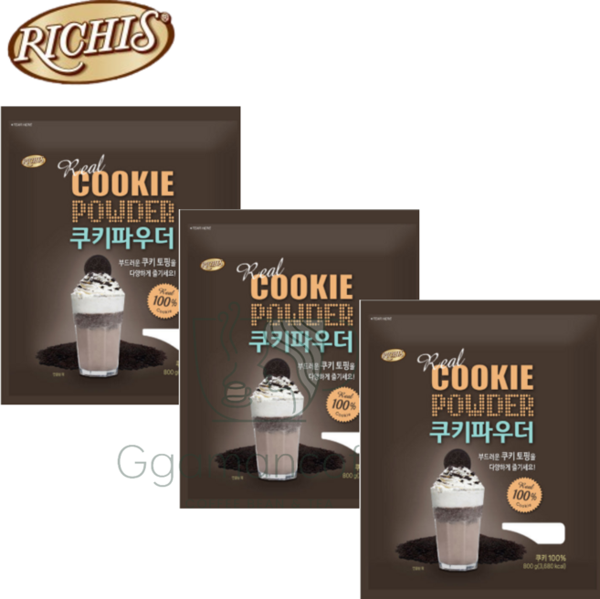 리치스 쿠키 파우더, 800g, 3개