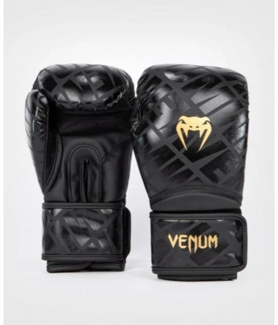 VENUM 毒蛇 毒液 拳擊手套 泰拳 拳套 拳擊 MMA, 黑金,14, 1個