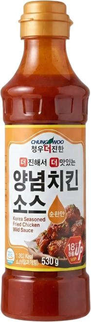 청우 양념치킨(순한맛)530g, 1개, 530ml