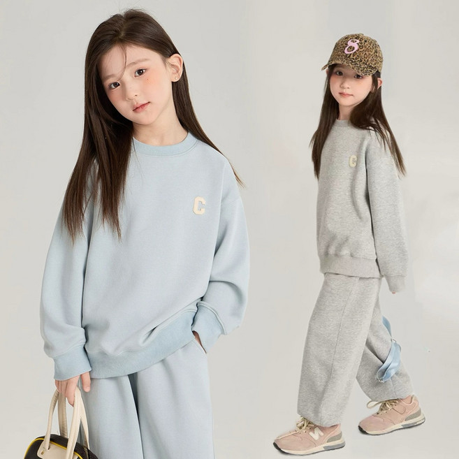 투나이언 키즈 주니어 맨투맨 트레이닝 바지 상하복세트