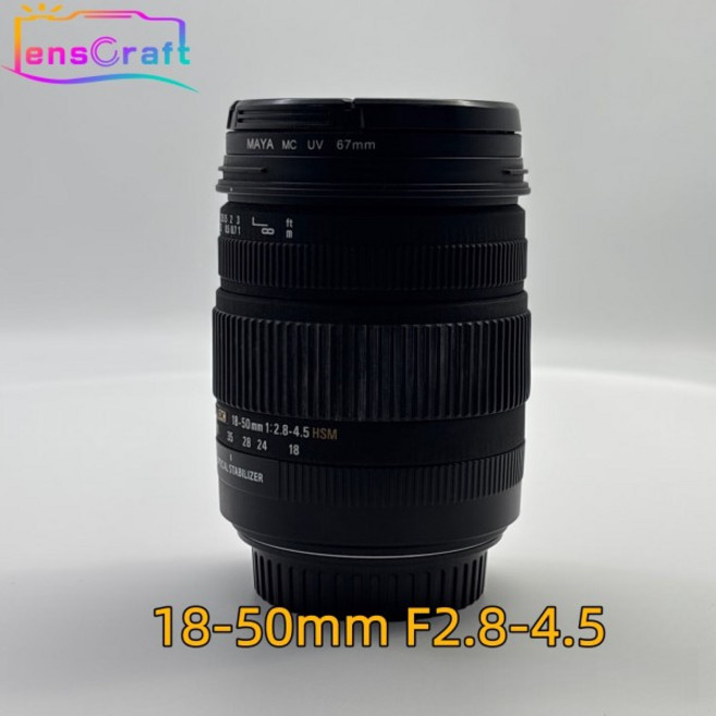 95% 새것 시그마 18-50mm F2.8-4.5 DC OS HSM 렌즈 니콘 F-마운트용 캐논, 01 used, 01 캐논 EF, 01 번들 14