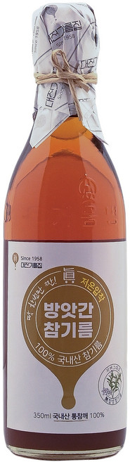 대전기름집 60년전통 100% 국산참기름, 350ml, 1개